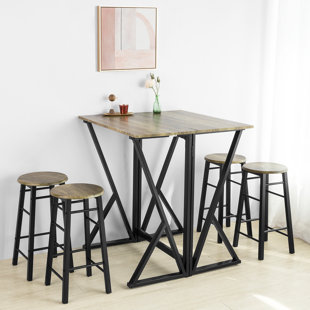 Grey fold away table and online chairs